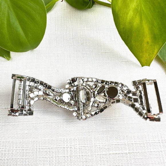 1940s Rhinestone Sash Buckle - Picture 5 of 6